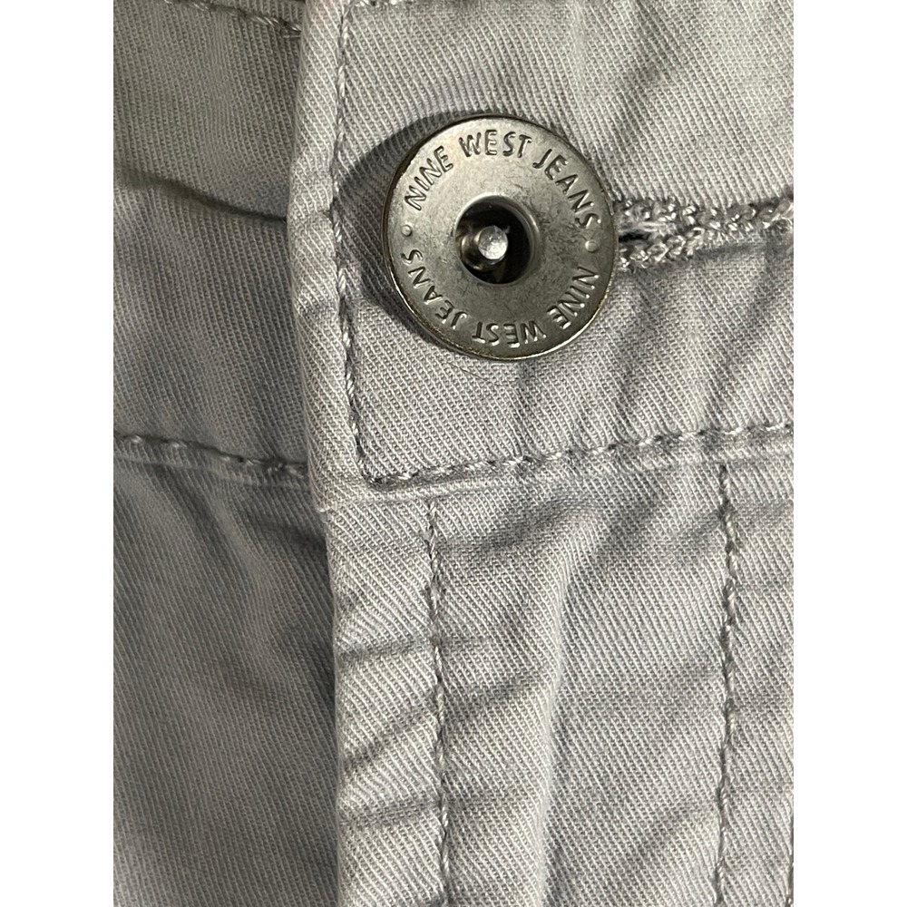 Nine West Jeans Womens 12/30 Average Khaki Capri Pants Tan Stretch Crop Trousers - Picture 4 of 10